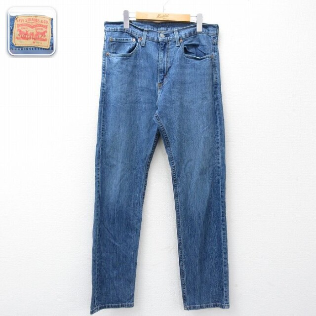 【20%OFF】リーバイス505 ジーンズ ネイビー 実寸W33 | 古着