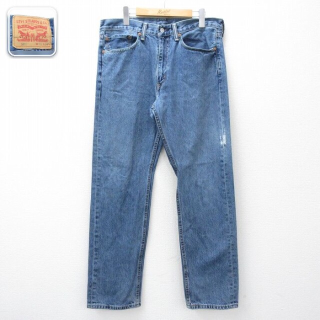 【20%OFF】リーバイス505 ジーンズ ネイビー 実寸W34 | 古着