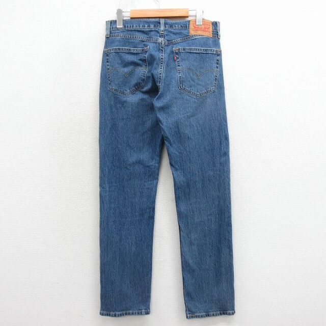 古着通販 W32☆古着 ジーンズ Levis リーバイス 505 メンズ ヒゲ 紺 デニム