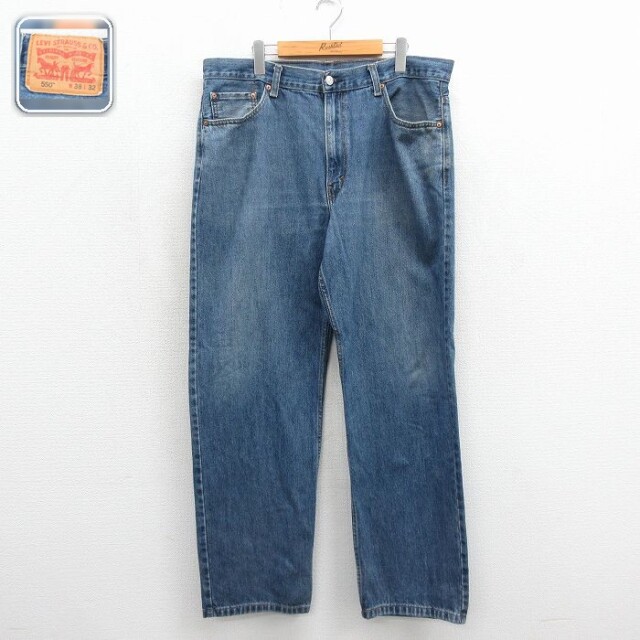 リーバイス Levis 550 メンズ テーパード コットン ネイビー デニム 実寸W37 | 古着