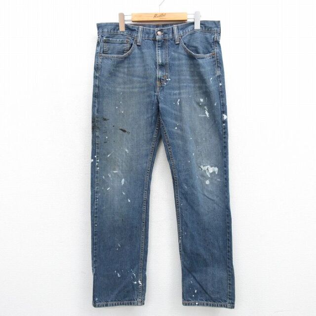 古着通販 W34☆古着 ジーンズ Levis リーバイス 505 メンズ ヒゲ