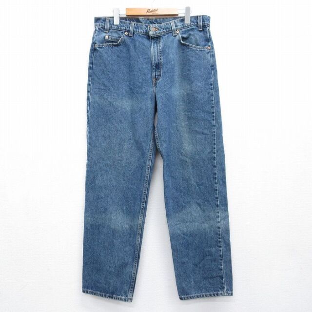 W32/古着 ジーンズ Levis リーバイス 550 メンズ 00年代 00s テーパード コットン 薄紺 デニム 26apr04 古着通販 W37☆古着 ジーンズ Levis リーバイス 550 メンズ 00年代 00s