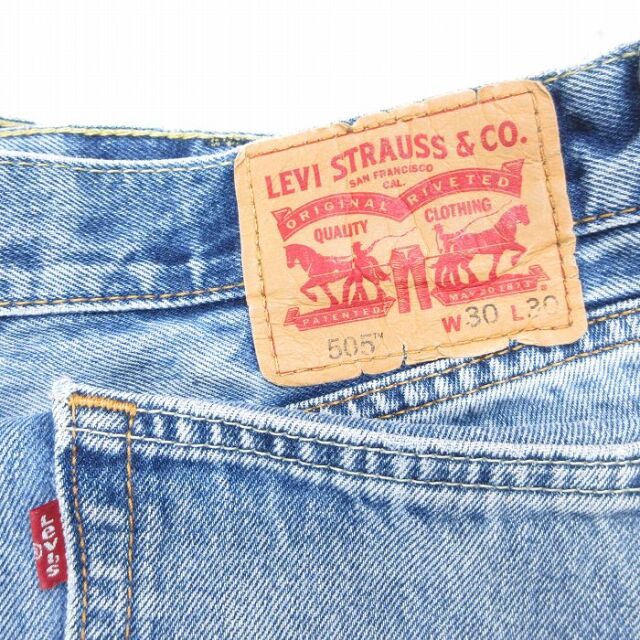 古着通販 W30☆古着 ジーンズ Levis リーバイス 505 メンズ ヒゲ こと