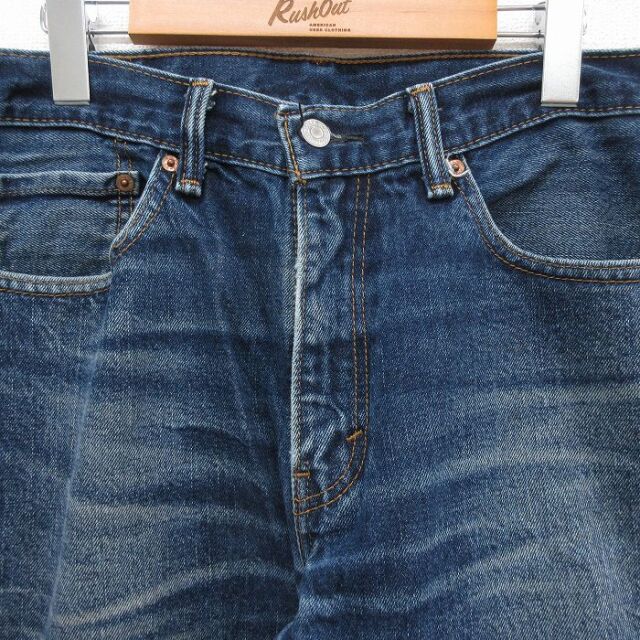 古着通販 W35☆古着 ジーンズ Levis リーバイス 505 メンズ ヒゲ
