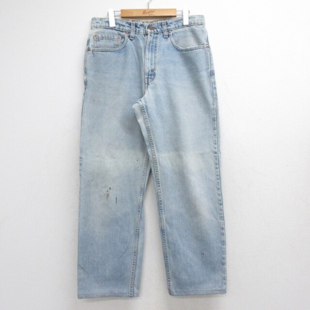 W33★古着 リーバイス 550 Levi's メンズ 90年代 90s ジーンズ デニム 550 コットン カナダ製 ネイビー【spe】 26aug21