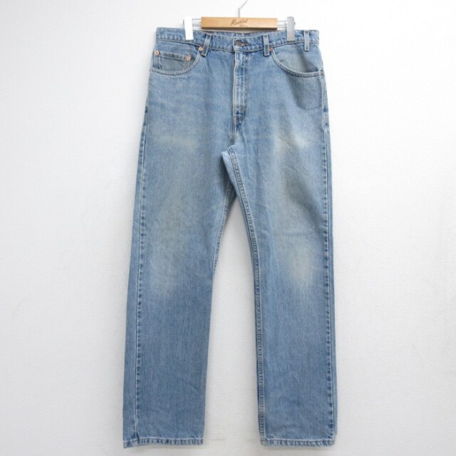 リーバイス505 90s ジーンズ ヒゲ ネイビー 実寸W34 | 古着