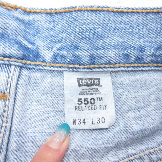 古着通販 W34☆古着 Levi's リーバイス メンズ 00年代 00s ジーンズ