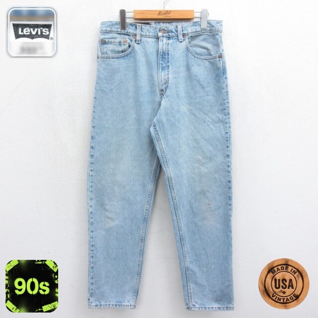 リーバイス 90s ジーンズ 550 リラックスフィット ネイビー 実寸W33 | 古着