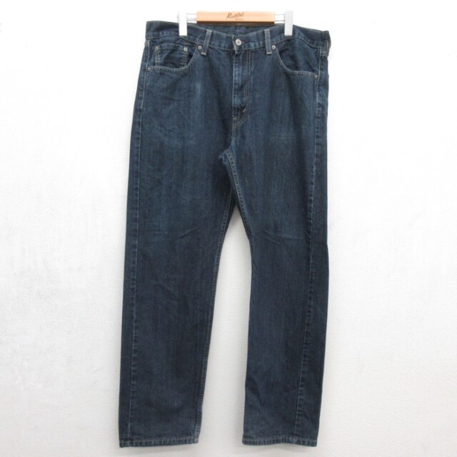 リーバイス505 ジーンズ ストレート ネイビー 実寸W37 | 古着