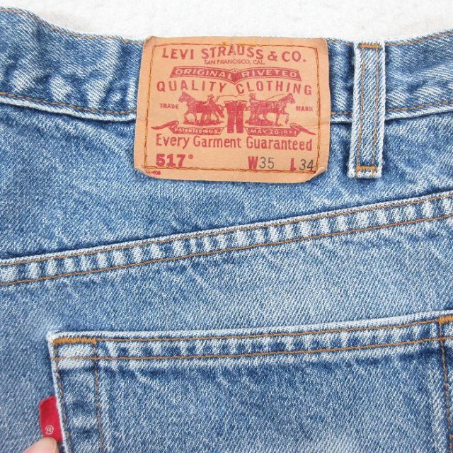 古着通販 W35☆古着 ジーンズ Levis リーバイス 517 メンズ 00年代 00s
