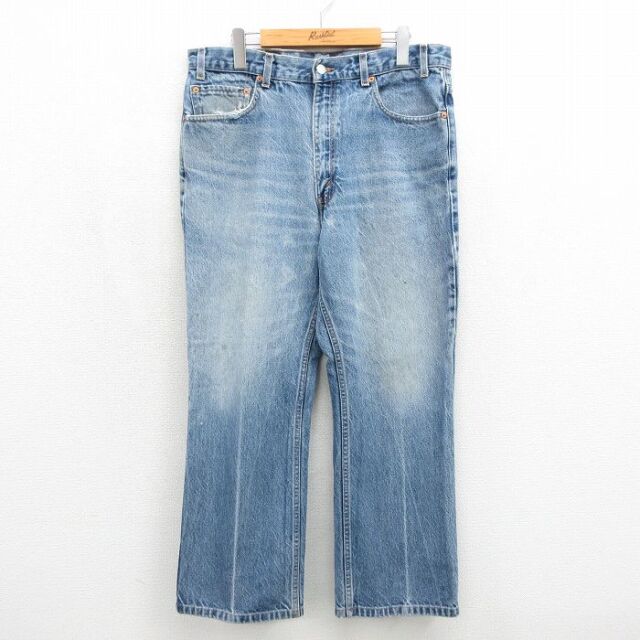 リーバイス517 00s ジーンズ ヒゲ ネイビー 実寸W34 | 古着