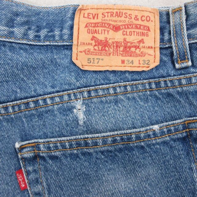 古着通販 W35☆古着 ジーンズ Levis リーバイス 517 メンズ ブーツ