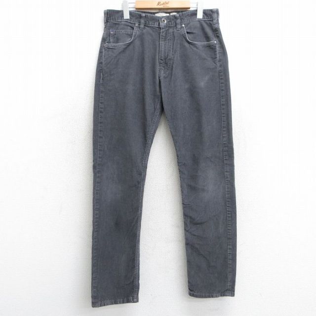 W34★古着 パタゴニア patagonia コーデュロイ パンツ メンズ コットン 濃グレー 25feb15 中古 ボトムス ロング