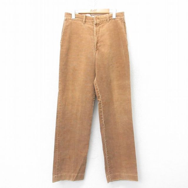 W31★古着 DEE CEE コーデュロイ パンツ メンズ 80年代 80s USA製 茶 ブラウン 25feb18 中古 ボトムス ロング