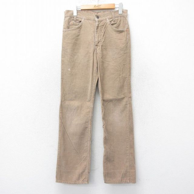 W29★古着 リーバイス Levis 716 コーデュロイ パンツ メンズ 80年代 80s タロン 茶 ブラウン 25feb18 中古 ボトムス ロング