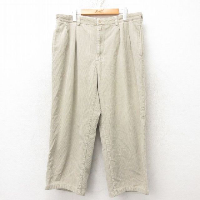 W36★古着 ラルフローレン Ralph Lauren ブランド コーデュロイ パンツ メンズ 90年代 90s ANDREW 太畝 コットン ベージュ カーキ 25feb25 中古 ボトムス ロング