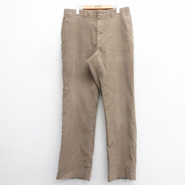 W35★古着 HAGGAR コーデュロイ パンツ メンズ ベージュ カーキ 25mar04 中古 ボトムス ロング
