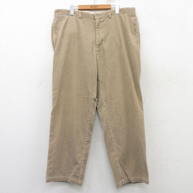W41★古着 ラルフローレン Ralph Lauren ブランド コーデュロイ パンツ メンズ 太畝 大きいサイズ ベージュ カーキ 25mar08 中古 ボトムス ロング