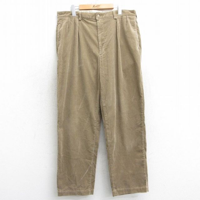 W36★古着 ラルフローレン Ralph Lauren ブランド コーデュロイ パンツ メンズ 90年代 90s 太畝 ベージュ カーキ 25mar25 中古 ボトムス ロング