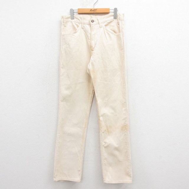 W32★古着 リーバイス Levis 519 コーデュロイ パンツ メンズ 80年代 80s USA製 生成り 25aug29 中古 ボトムス ロング