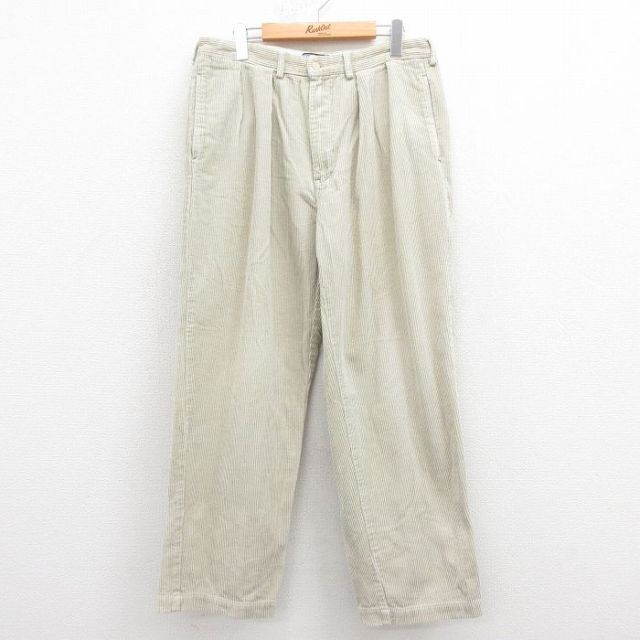 W34★古着 ラルフローレン Ralph Lauren ブランド コーデュロイ パンツ メンズ 90年代 90s ANDREW 太畝 コットン 25aug29 中古 ボトムス ロング