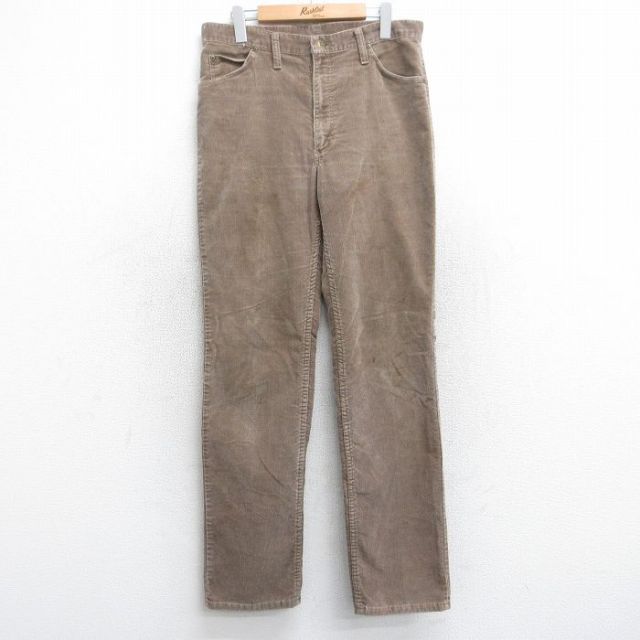 【50%OFF】ラングラー 80s コーデュロイパンツ カーキ W33 | 古着