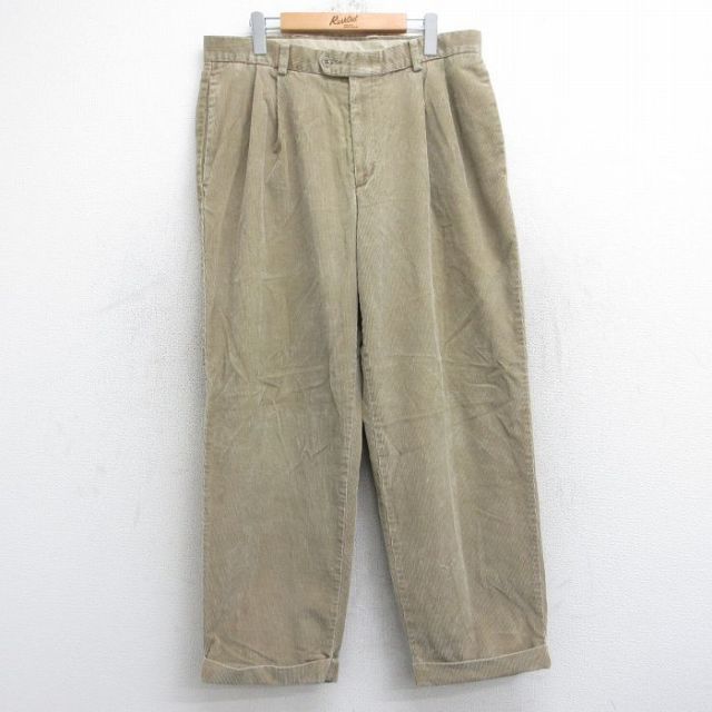 W36★古着 ドッカーズ コーデュロイ パンツ メンズ ベージュ カーキ 25sep13 中古 ボトムス ロング