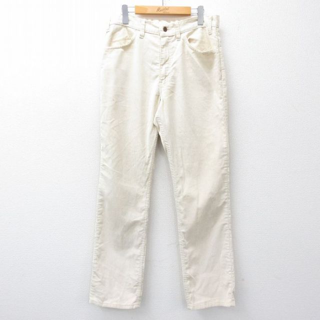 W34★古着 リーバイス Levis 519 コーデュロイ パンツ メンズ 90年代 90s USA製 ベージュ カーキ 【spe】 25sep18 中古 ボトムス ロング