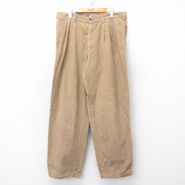 W36★古着 オールドネイビー OLD NAVY コーデュロイ パンツ メンズ 00年代 00s 太畝 コットン 茶系 ブラウン 25oct03 中古 ボトムス ロング