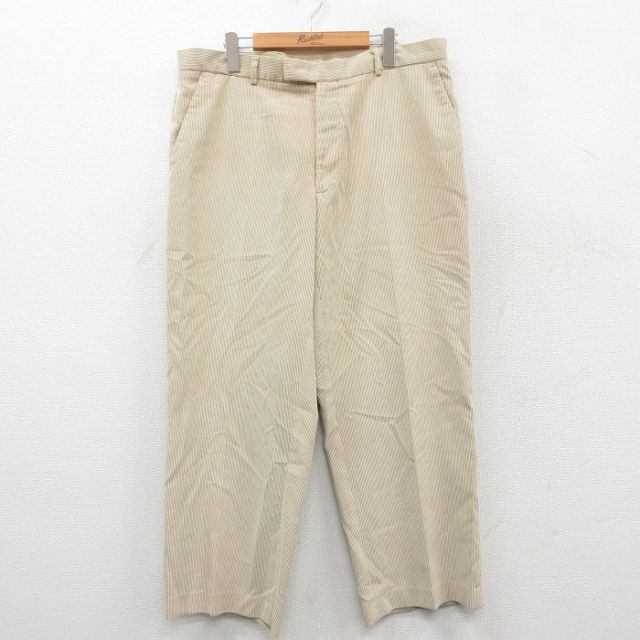 W36★古着 ペリーエリス コーデュロイ パンツ メンズ ベージュ カーキ 25oct11 中古 ボトムス ロング