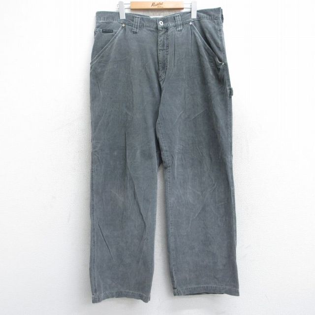 W38★古着 コロンビア COLUMBIA ペインター コーデュロイ パンツ メンズ 00年代 00s コットン グレー 25oct25 中古 ボトムス ロング