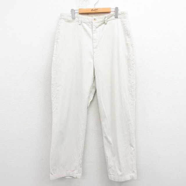W35★古着 FIELDMASTER コーデュロイ パンツ メンズ コットン 白 25nov22