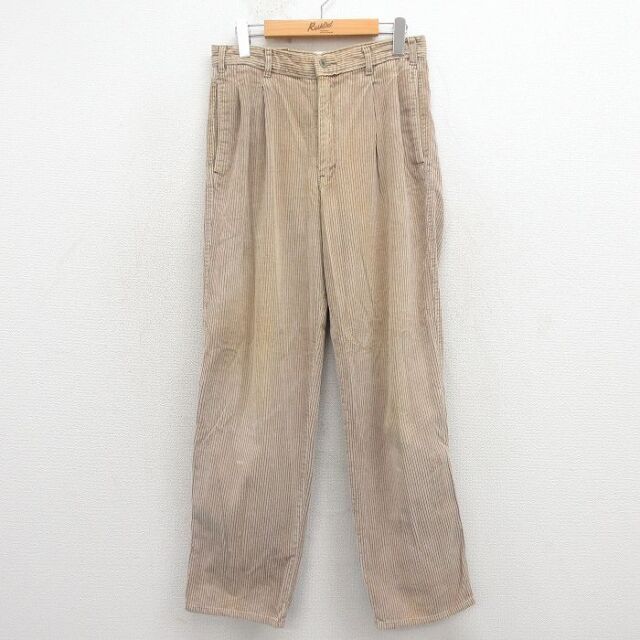 【20%OFF】ドッカーズ 90s コーデュロイパンツ 太畝 ベージュ W31 | 古着