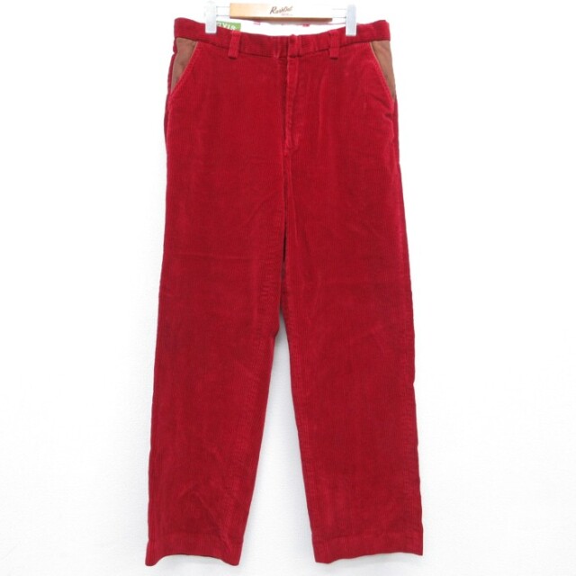 ORVIS 00s コーデュロイパンツ 太畝 レッド 実寸W34 | 古着