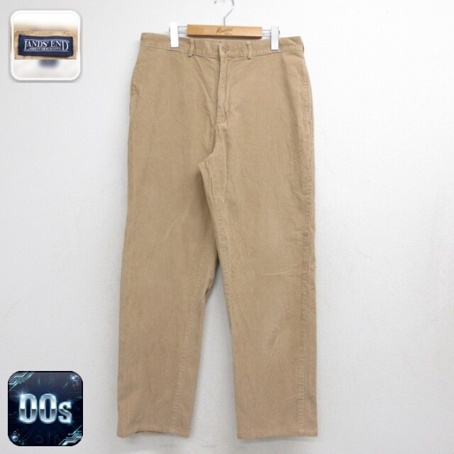 ランズエンド 00s コーデュロイパンツ ベージュ 実寸W34 | 古着