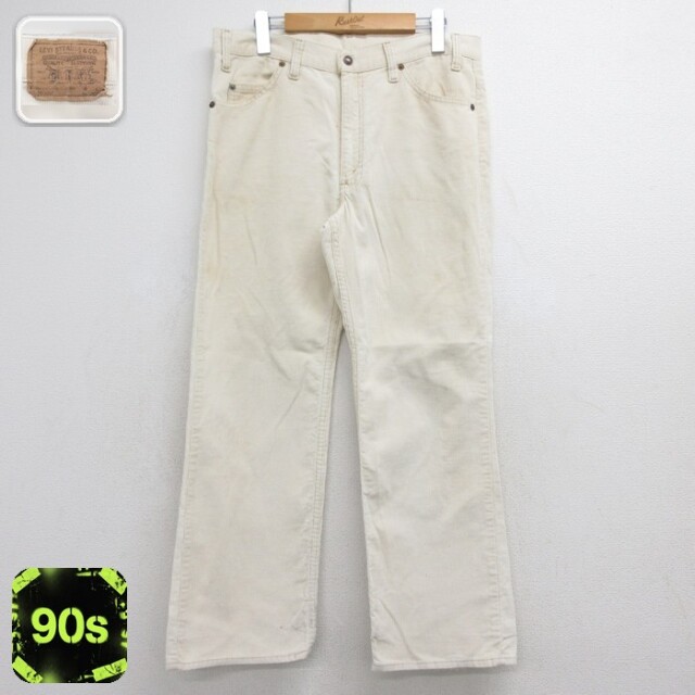 リーバイス 90s コーデュロイパンツ ベージュ 実寸W34 | 古着