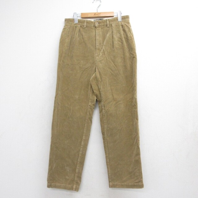 ラルフローレン 90s コーデュロイパンツ ANDREW 太畝 ブラウン 実寸W31 | 古着