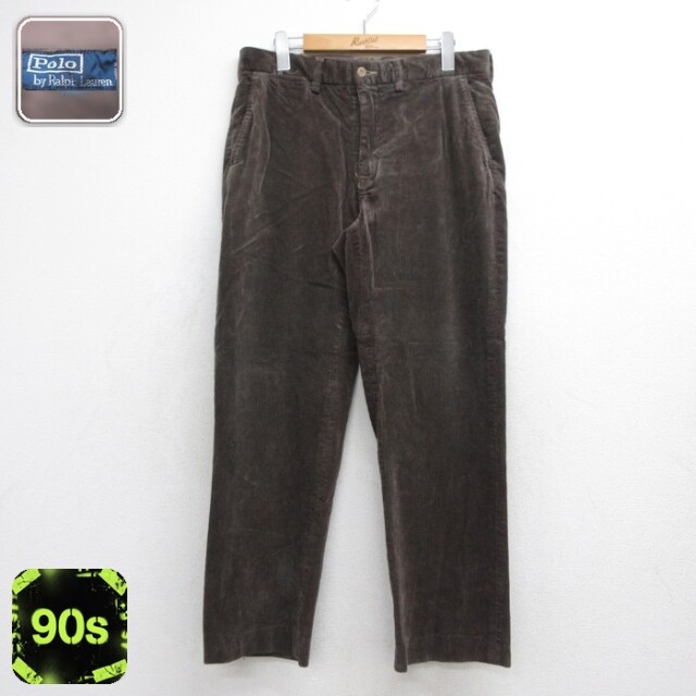 ラルフローレン 90s コーデュロイパンツ SUFFIELD ブラウン 実寸W31 | 古着