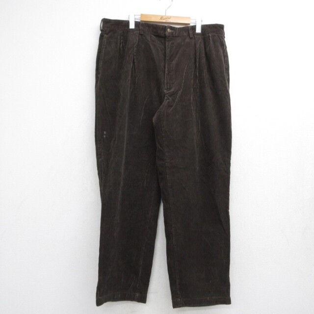 ラルフローレン 90s コーデュロイパンツ 太畝 ブラウン 実寸W38 | 古着