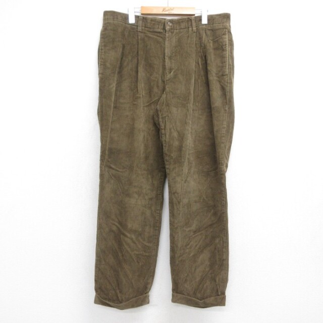 ドッカーズ 00s コーデュロイパンツ 太畝 ブラウン 実寸W38 | 古着