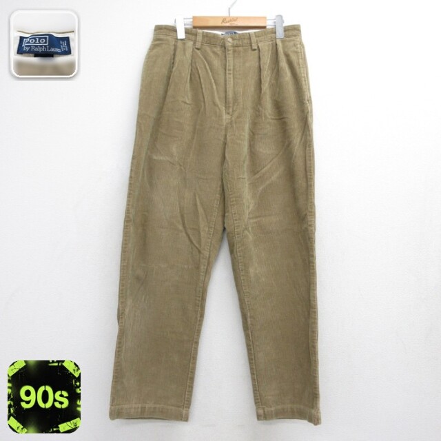 古着通販 W30☆古着 ラルフローレン コーデュロイ パンツ メンズ 90