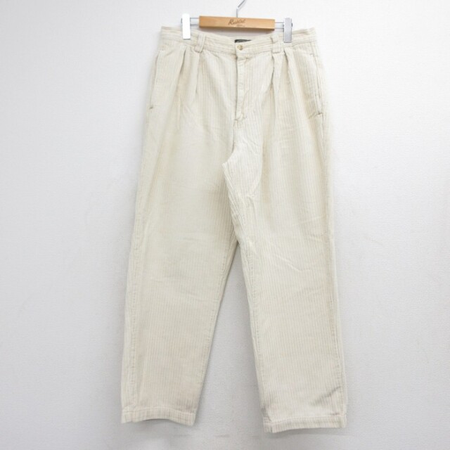 アメリカンイーグル 00s コーデュロイパンツ 太畝 ベージュ 実寸W34 | 古着