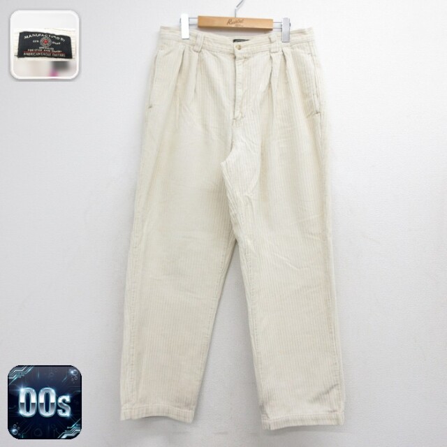 アメリカンイーグル 00s コーデュロイパンツ 太畝 ベージュ 実寸W34 | 古着