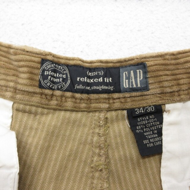 古着通販 W34☆古着 ギャップ GAP コーデュロイ パンツ メンズ 90年代