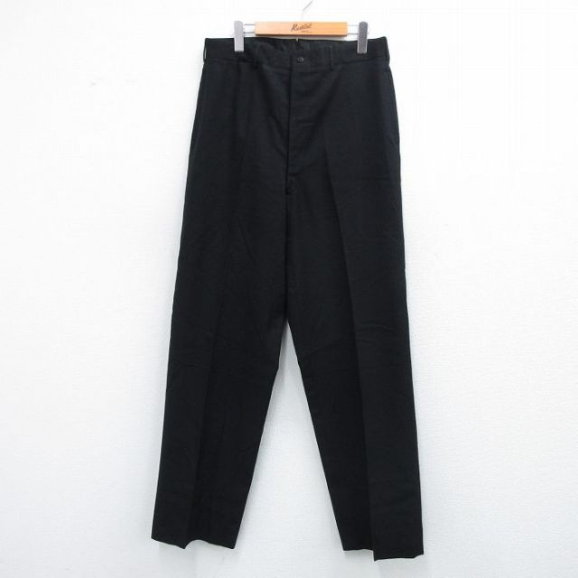 W32★古着 ビンテージ ミリタリー パンツ メンズ 50年代 50s NAVAL 黒 ブラック 【spe】 25oct07 中古 ボトムス ロング