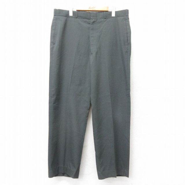 W36★古着 ミリタリー パンツ メンズ 80年代 80s USA製 濃グレー系 25nov15