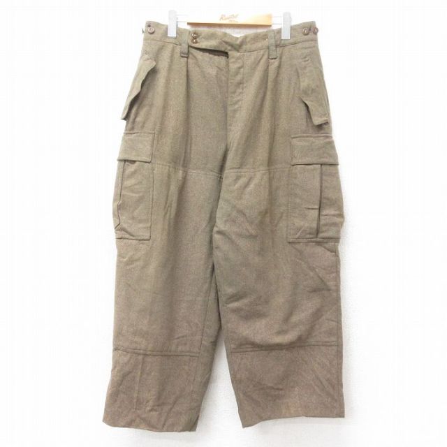 古着通販 W32☆古着 ビンテージ ミリタリー カーゴ パンツ メンズ 60