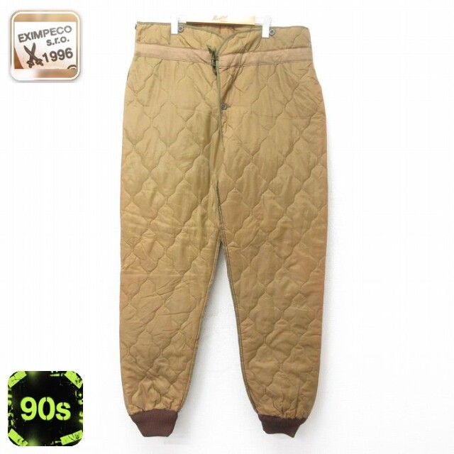 【50%OFF】ミリタリー 90s M-85キルティングライナーパンツ ブラウン W40 | 古着