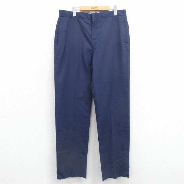 W36★古着 ビンテージ ミリタリー パンツ メンズ 70年代 70s USA製 紺 25dec15