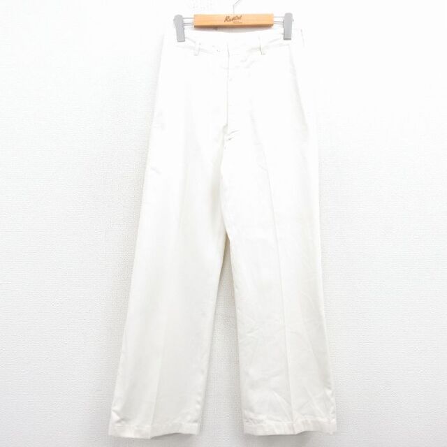 W29★古着 ビンテージ ミリタリー パンツ メンズ 70年代 70s フレア USA製 白【spe】 25dec15